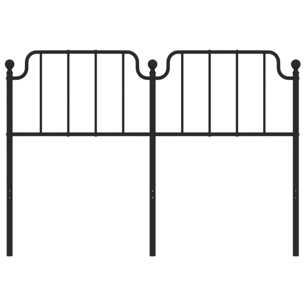 Cabeceira de cama 150 cm metal preto M 3