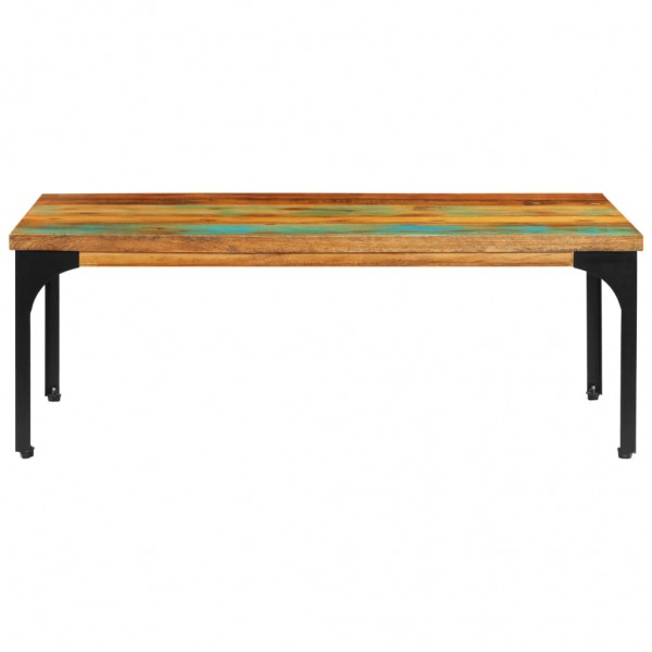 Mesa de centro madera maciza reciclada 100x60x35 cm M 3