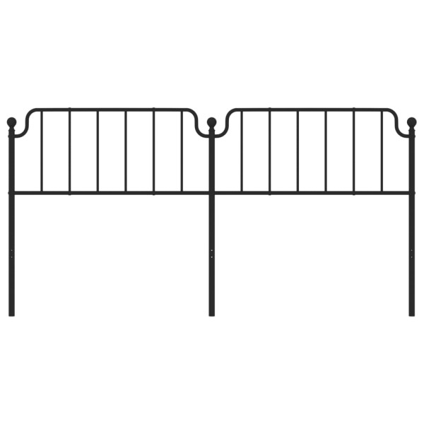 Cabecero de metal negro 200 cm M 3