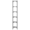 Librería 6 estantes madera ingeniería gris Sonoma 40x30x188 cm 5