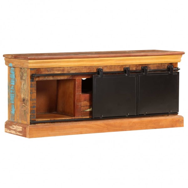 Móvel de TV 110x30x45 cm madeira recuperada maciça M 5