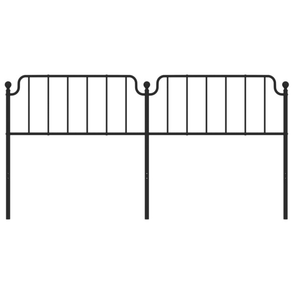 Cabeceira de cama 193 cm metal preto M 3