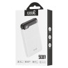 Bateria Externa Power Bank 5000 mAh Display COOL 10W Blanco 3