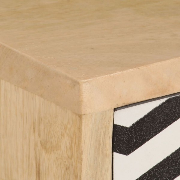 Mueble para la TV de madera de mango maciza 120x30x40 cm M 4