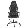 Silla gaming de masaje cuero sintético negro y camuflaje 3