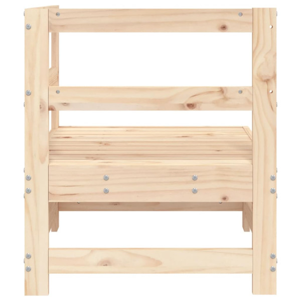 Sofá de esquina de jardín madera maciza de pino M 4