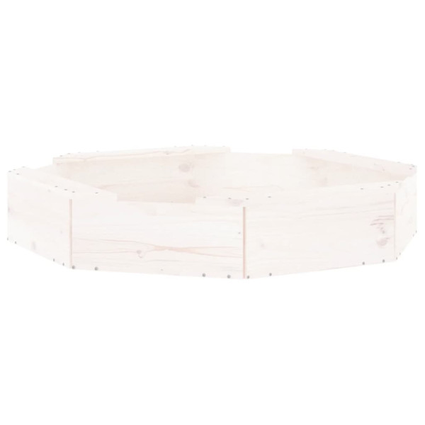 Arenero con asientos octógono madera maciza de pino blanco M 2