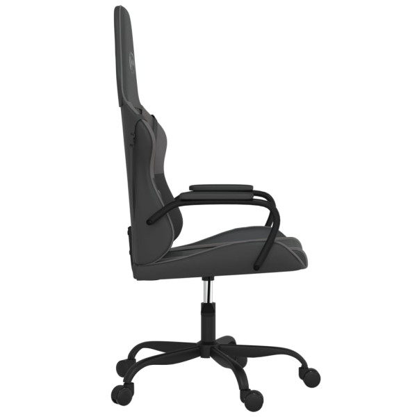 Silla gaming cuero sintético negro y gris M 4