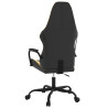 Silla gaming de masaje cuero sintético negro y dorado 5