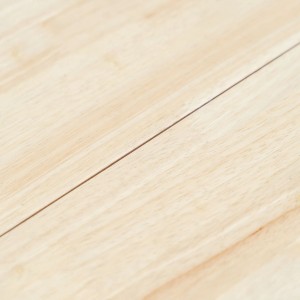 Mesa de jantar 106 cm seringueira maciça branco e castanho H