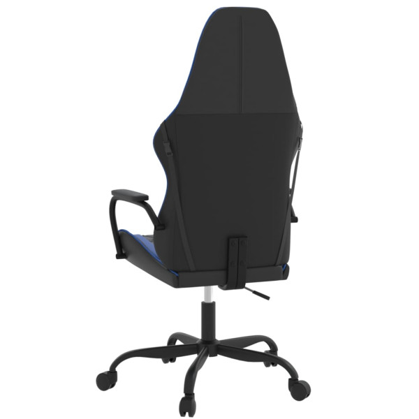 Silla gaming cuero sintético negro y azul M 5