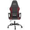 Silla gaming cuero sintético negro y rojo vino tinto 3