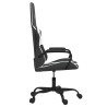Silla gaming cuero sintético negro y blanco 4