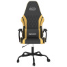 Silla gaming cuero sintético negro y dorado 3