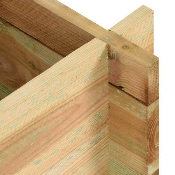 Canteiro elevado jardim 120 cm madeira pinho impregnado M 4