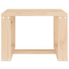 Mesa auxiliar de jardín madera maciza de pino 40x38x28.5 cm 3