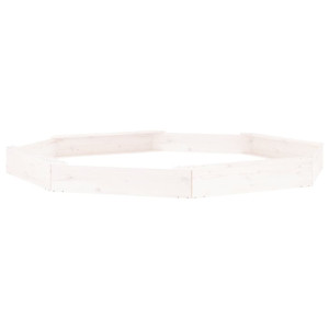 Arenero con asientos octógono madera maciza de pino blanco H