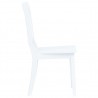 Sillas de comedor 4 unidades madera maciza de caucho blanco 4