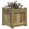 Jardinera madera maciza de pino impregnada 31x31x31 cm 4