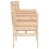 Banco de jardim 2 lugares com mesa pinho maciço 4