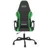 Silla gaming cuero sintético negro y verde 3