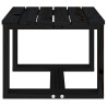 Mesa auxiliar de jardín madera maciza pino negro 40x38x28.5 cm 4