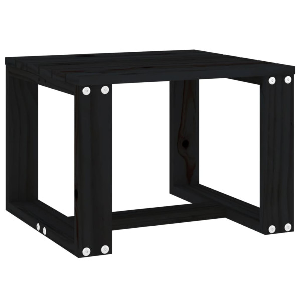 Mesa de apoio p/ jardim 40x38x28.5 cm pinho maciço preto M 5