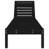 Espreguiçadeiras 2 pcs 199.5x60x74 cm pinho maciço preto 4