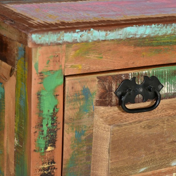 Banco zapatero de madera maciza reciclada M 2