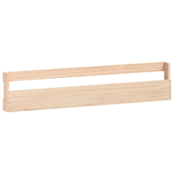 Estantes para zapatos de pared 2 uds madera de pino 110x9x23 cm M 5
