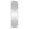 Espelho de parede retangular com luzes LED vidro 30x100 cm 2