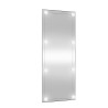 Espejo de pared rectangular con luces LED vidrio 40x100 cm 2