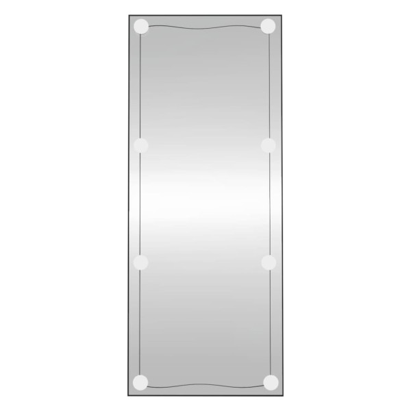 Espejo de pared rectangular con luces LED vidrio 40x100 cm M 5