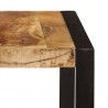 Mesa de jantar 180x90x75 cm madeira de magueira maciça 3