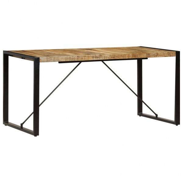 Mesa de jantar 160x80x75 cm madeira de mangueira maciça M 3