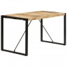 Mesa de comedor 140x70x75 cm madera maciza de mango 4