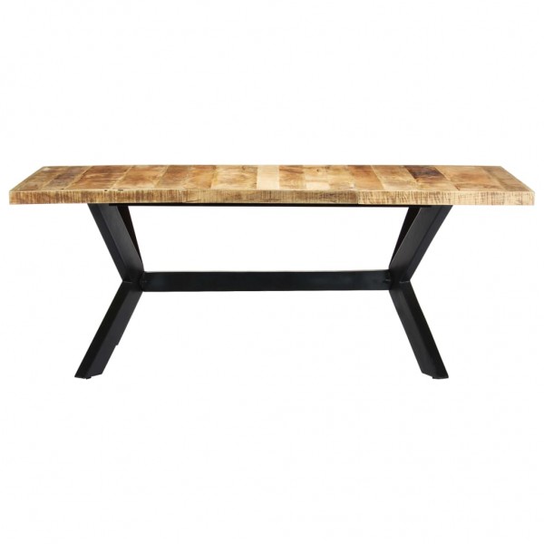 Mesa de jantar 200x100x75 cm madeira de mangueira maciça M 2