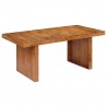 Mesa de comedor de madera maciza de acacia 180x90x75 cm 1