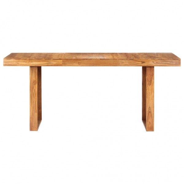 Mesa de jantar em madeira de acácia maciça 180x90x75 cm M 2