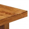 Mesa de jantar em madeira de acácia maciça 180x90x75 cm 5