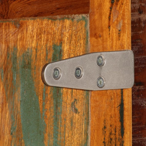 Mesita de noche madera reciclada maciza 50x30x50 cm M 4