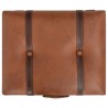 Banco de arrumação 40 cm couro artificial bronze 5