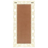 Espejo tallado a mano madera maciza de mango blanco 110x50 cm 3