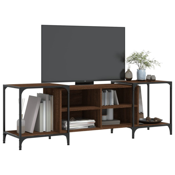 Mueble de TV madera de ingeniería marrón roble 153x37x50 cm M 3