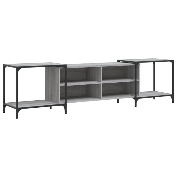 Mueble de TV madera de ingeniería gris Sonoma 203x37x50 cm M 2