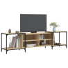 Mueble de TV madera de ingeniería roble Sonoma 203x37x50 cm 3