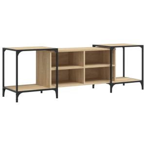 Mueble de TV madera de ingeniería roble Sonoma 153x37x50 cm H