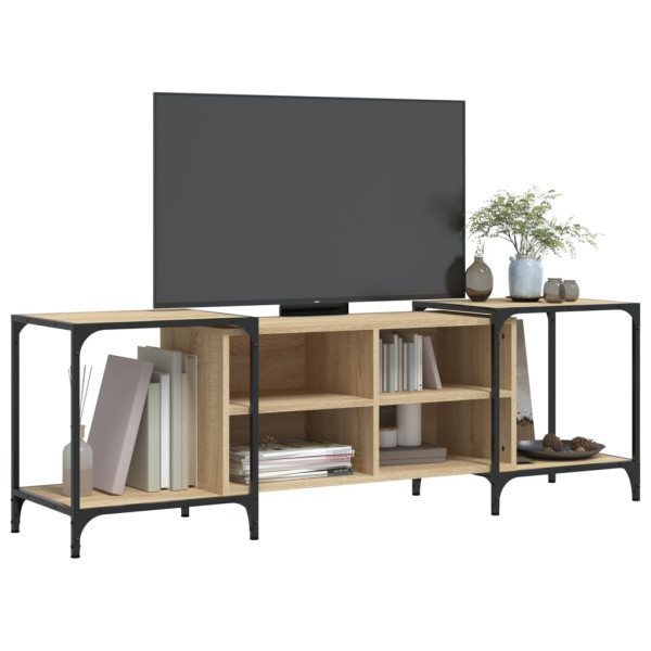 Mueble de TV madera de ingeniería roble Sonoma 153x37x50 cm M 3