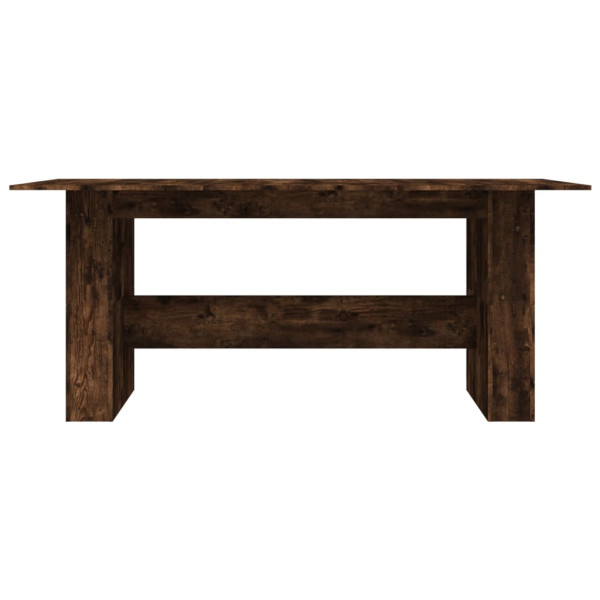 Mesa de comedor madera de ingeniería roble ahumado 180x90x76 cm M 4