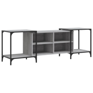 Mueble de TV madera de ingeniería gris Sonoma 153x37x50 cm H